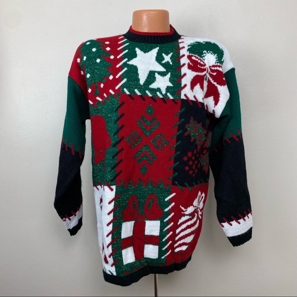 Vintage 1980s/1990s Christmas Sweater, Size M/L